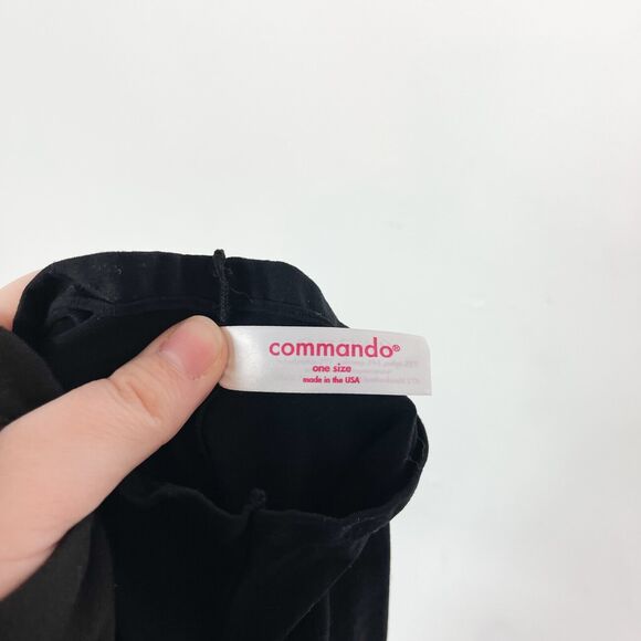 Commando NWT Women's Mockneck Sleeveless Thong Bodysuit Black Size OS - Picture 5 of 8